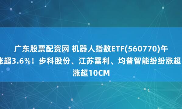 广东股票配资网 机器人指数ETF(560770)午后大涨超3.6%！步科股份、江苏雷利、均普智能纷纷涨超10CM